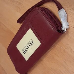 NWD Bentley Burgundy Red Wine Leather Wallet L127